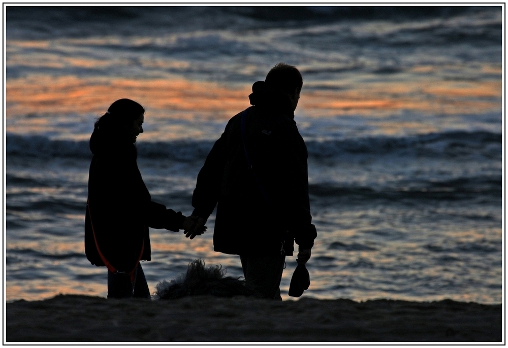 Abendstimmung am Meer.