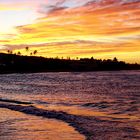 Abendstimmung am Meer. Puerto Rico im Dezember.