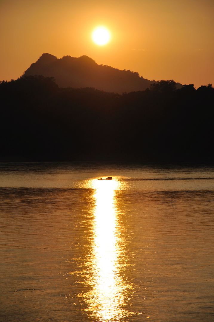 Abendstimmung am Mekong