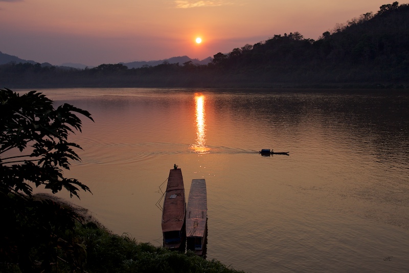 Abendstimmung am Mekong