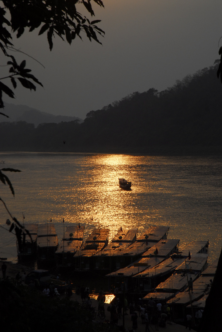 Abendstimmung am Mekong