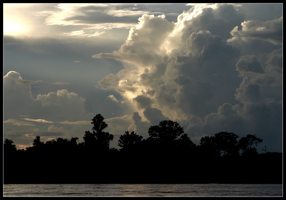 Abendstimmung am Mekong, Don Det, Laos