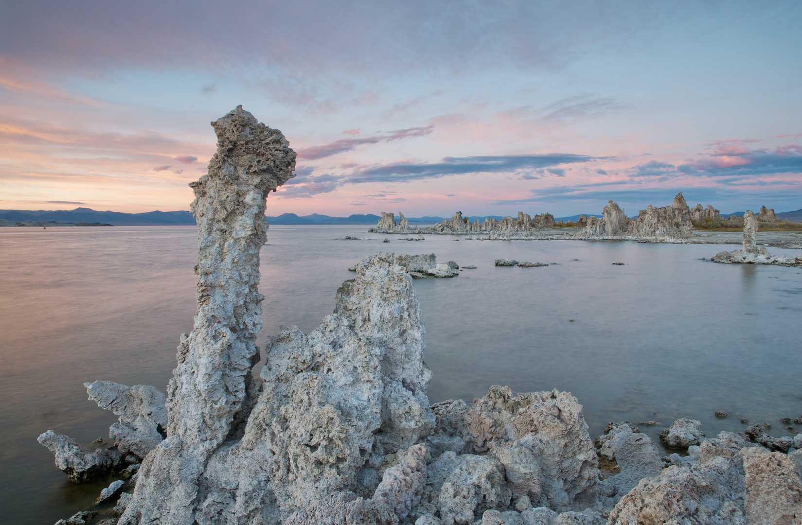 Abendstimmung am Mono Lake, Kalifornien