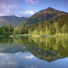 Abendstimmung am Moorweiher in Oberstdorf