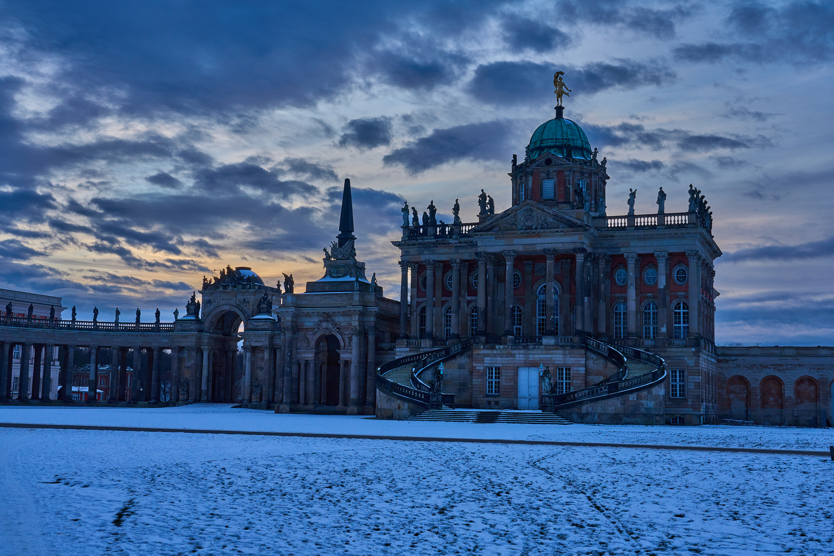 Abendstimmung am Neuen Palais