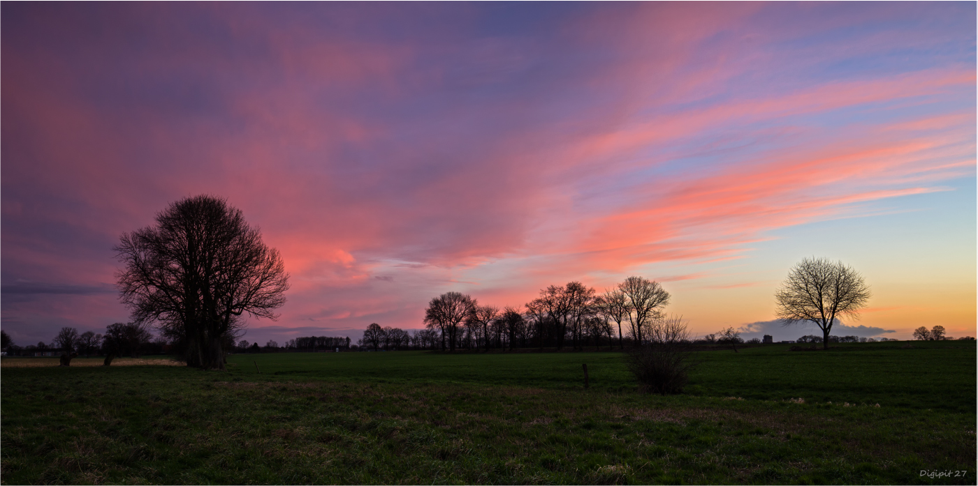 Abendstimmung am Niederrhein 2022-02