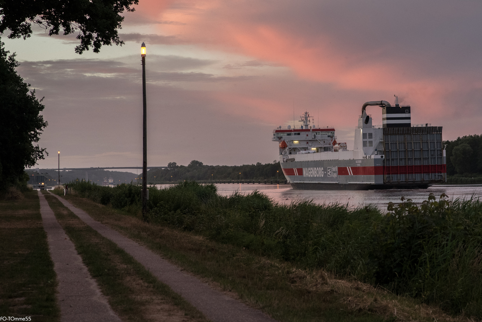 Abendstimmung am Nord-Ostsee-Kanal