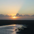 Abendstimmung am Nordseestrand