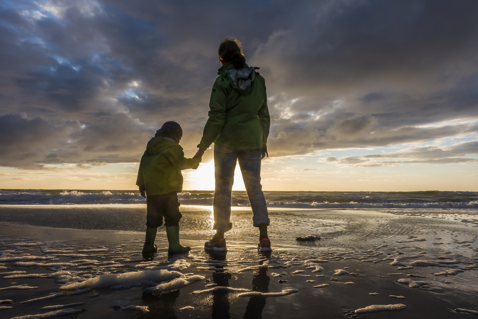 Abendstimmung am Nordseestrand von Løkken