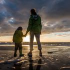 Abendstimmung am Nordseestrand von Løkken