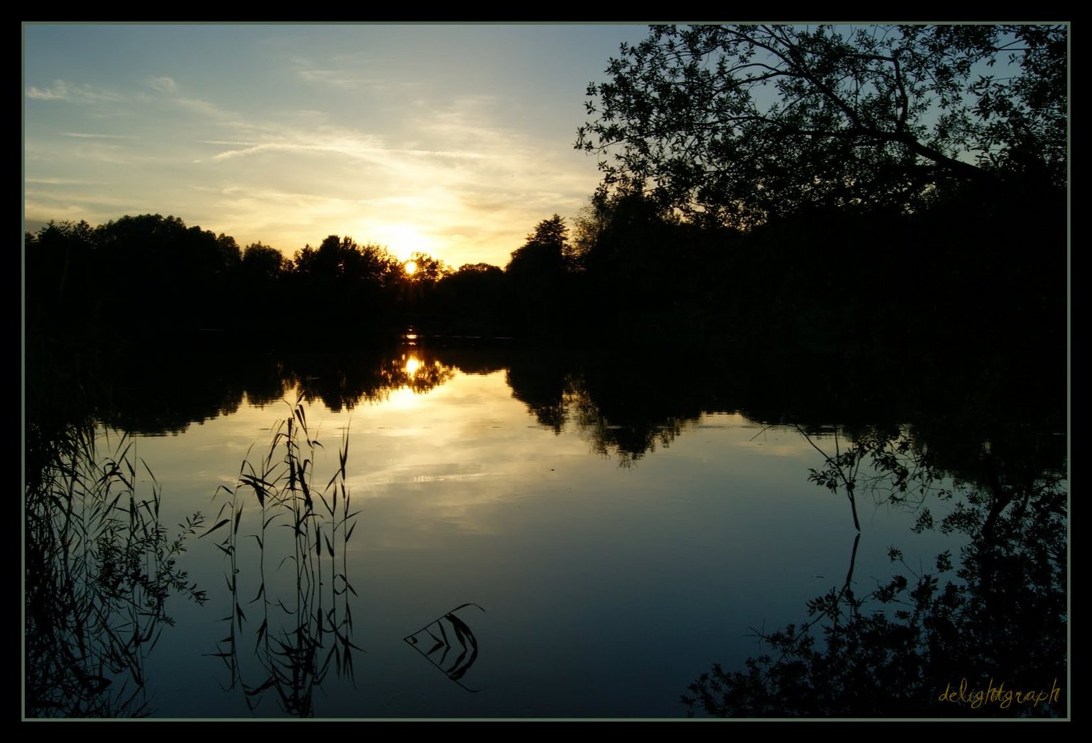 Abendstimmung am Ohresee in Brome