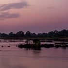 Abendstimmung am Okavango