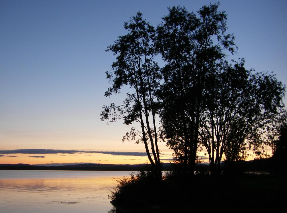 Abendstimmung am Orsasjön