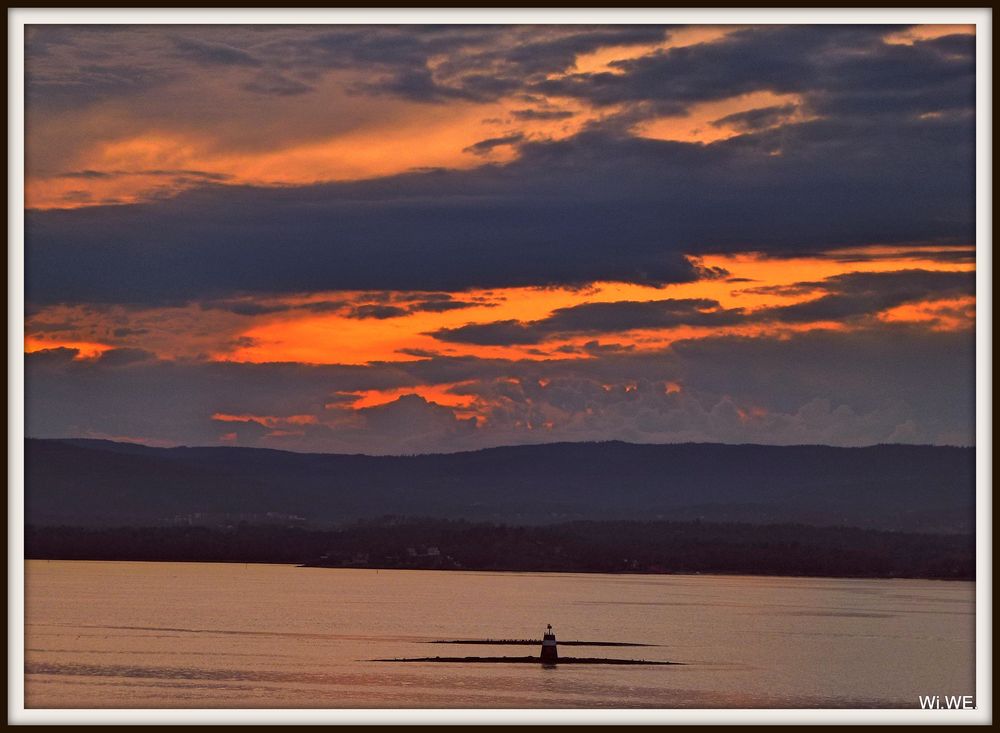 -Abendstimmung am Oslofjord-