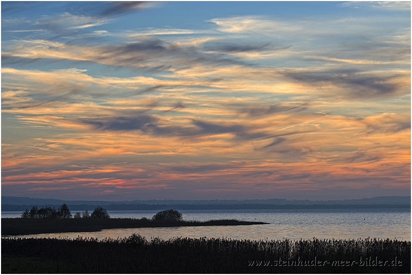 Abendstimmung am Ostufer Steinhuder Meer bei Großenheidorn