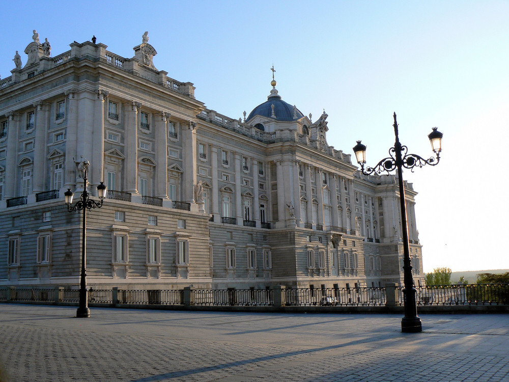 Abendstimmung am Palacio Real