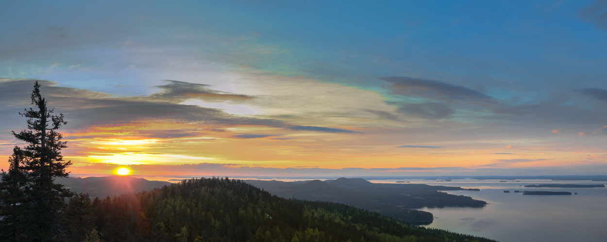 Abendstimmung am Pielinen-See im Koli-Nationalpark