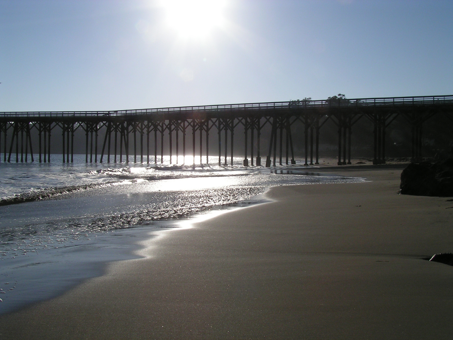 Abendstimmung am Pier von San Simeon