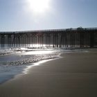 Abendstimmung am Pier von San Simeon