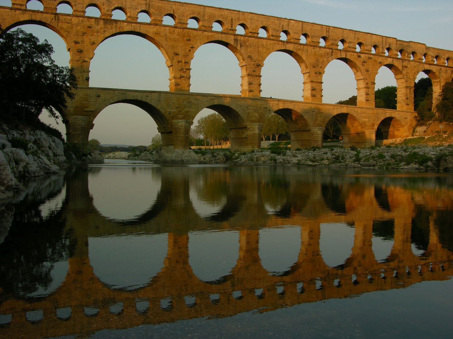 Abendstimmung am Pont du Gard