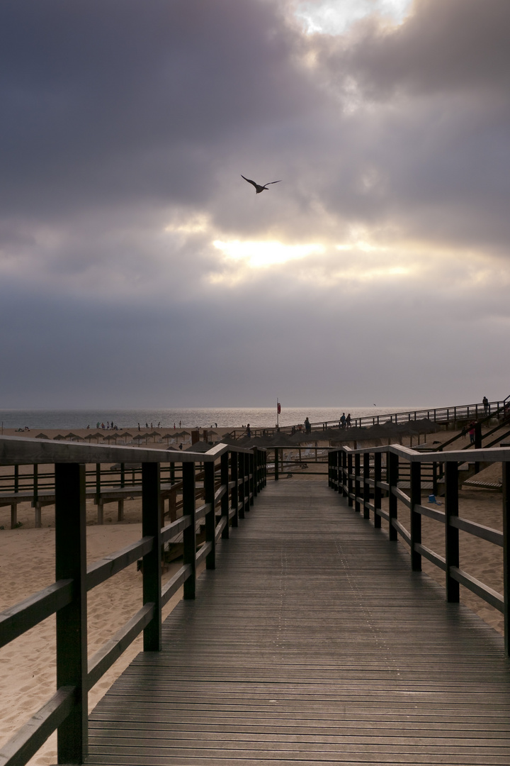 Abendstimmung am Praia Foz do Lizandro, Portugal