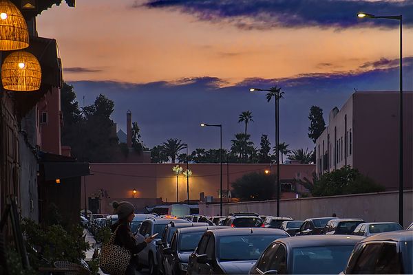 Abendstimmung am Rande der Medina