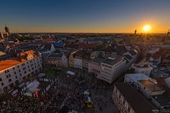 Abendstimmung am Rathausplatz Augsburg