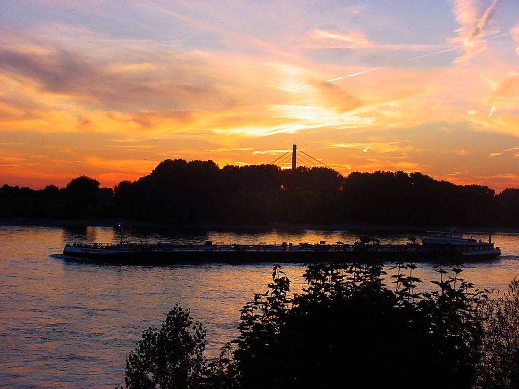 Abendstimmung am Rhein