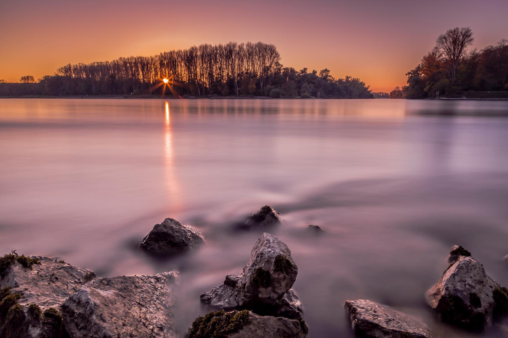 Abendstimmung am Rhein