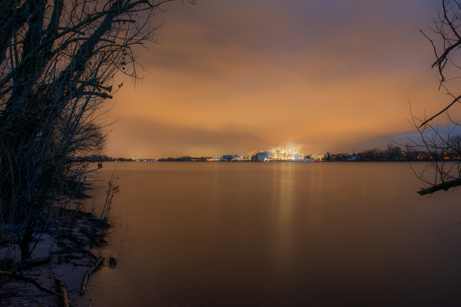 Abendstimmung am Rhein