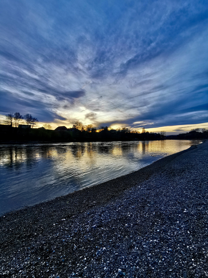 Abendstimmung am Rhein