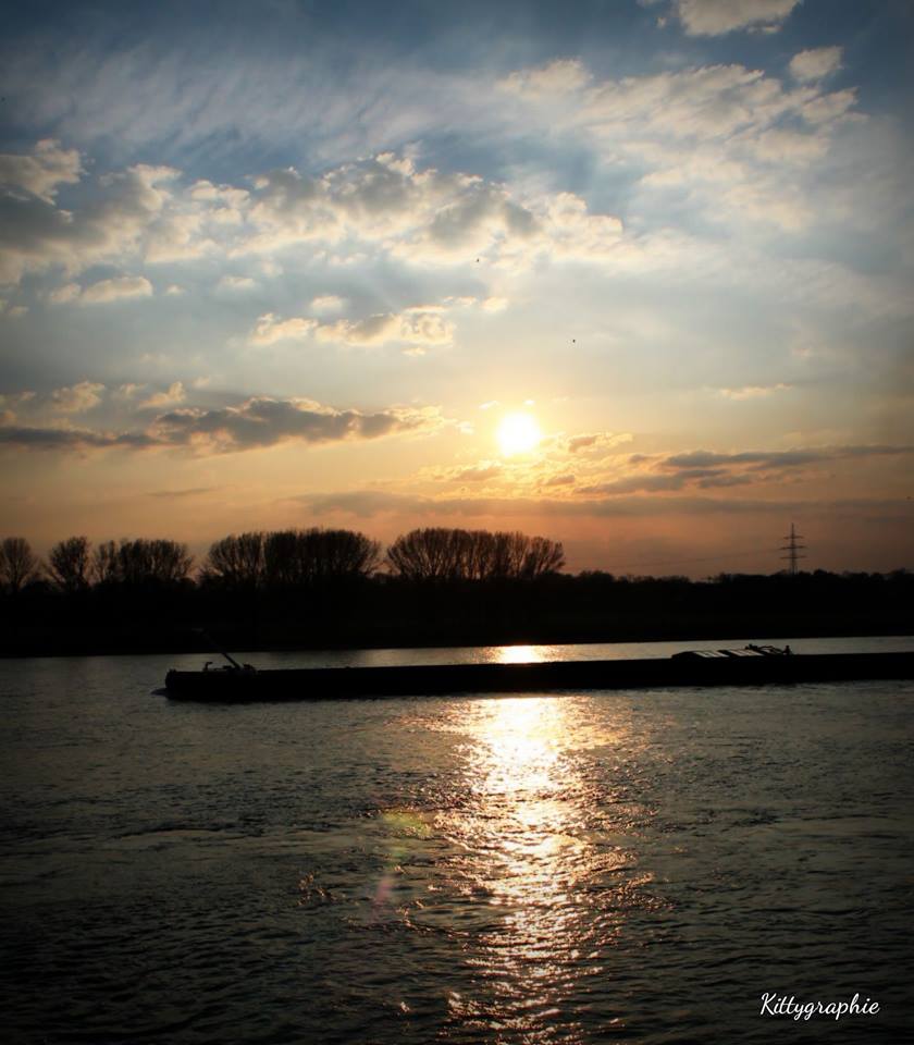 Abendstimmung am Rhein