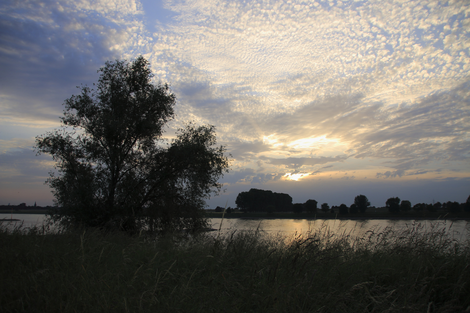 Abendstimmung am Rhein