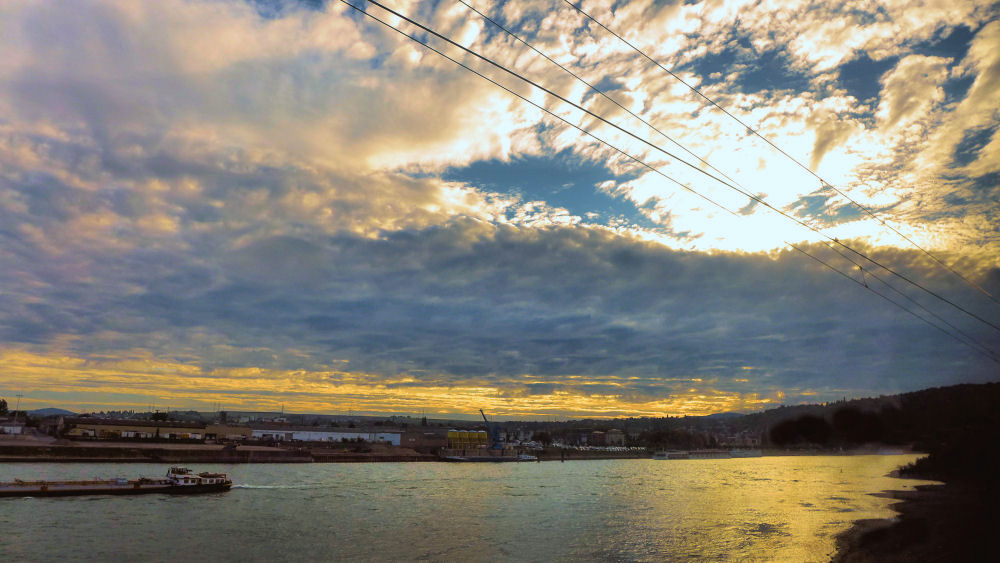 Abendstimmung am Rhein