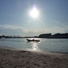 Abendstimmung am Rhein bei Stürzelberg