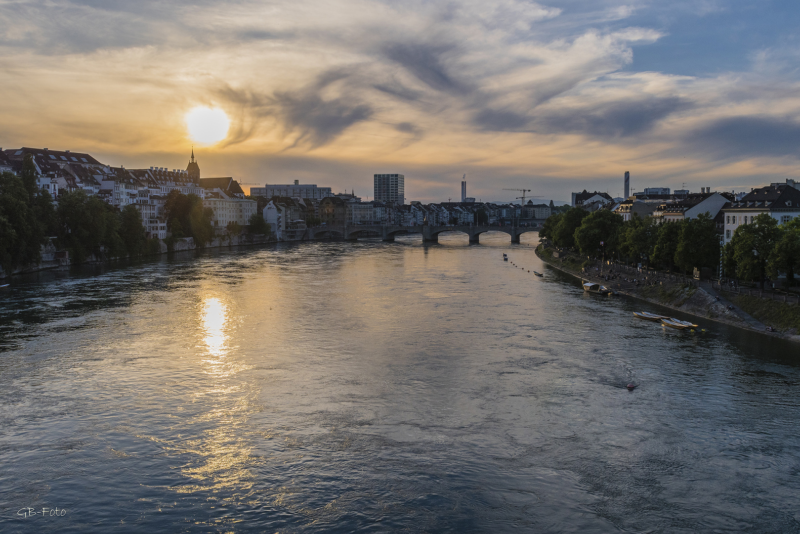 Abendstimmung am Rhein