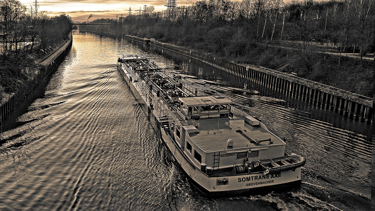 Abendstimmung am Rhein-Herne-Kanal