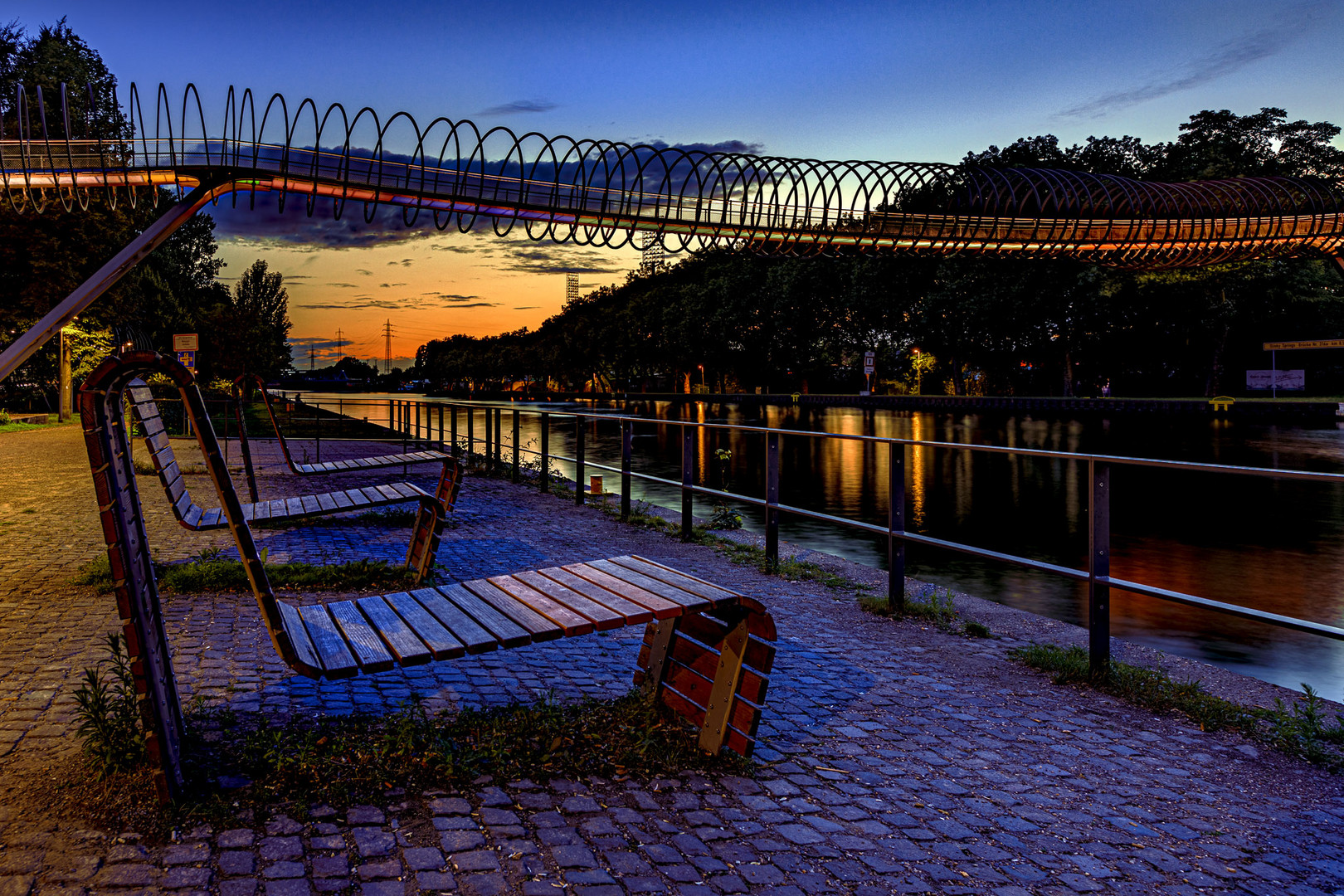 Abendstimmung am Rhein-Herne-Kanal