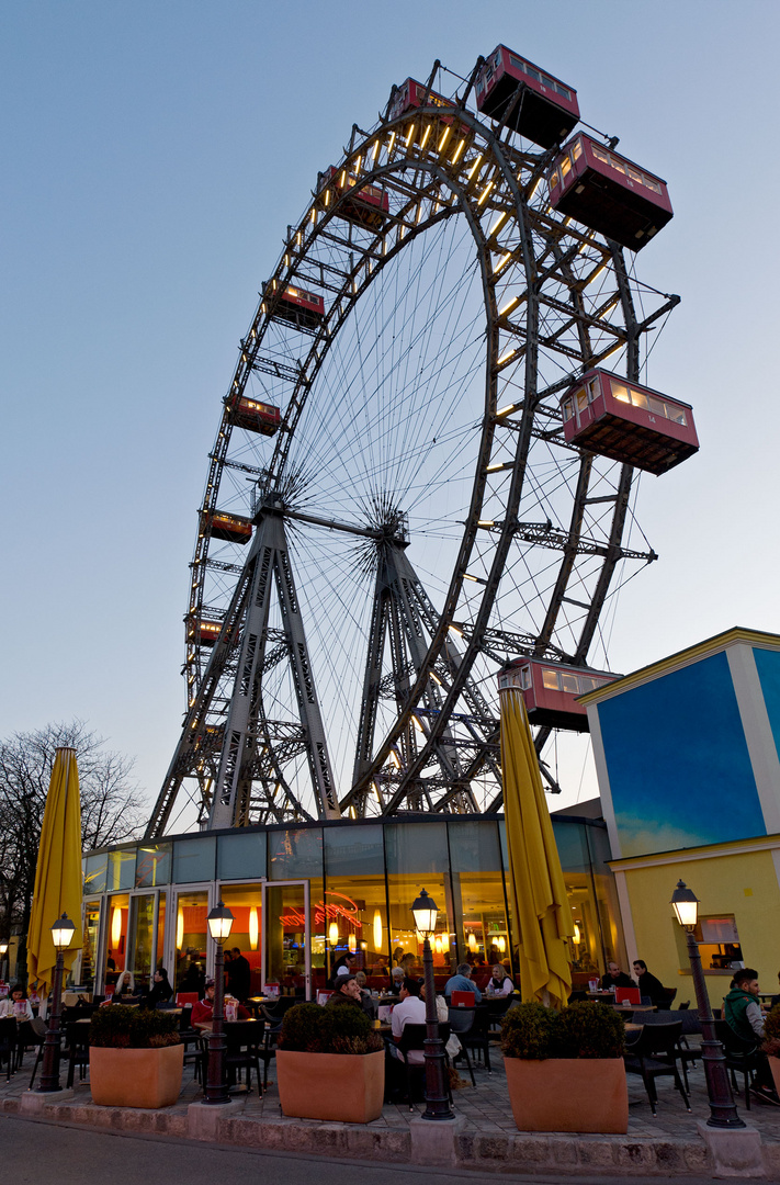 Abendstimmung am Riesenrad im Prater