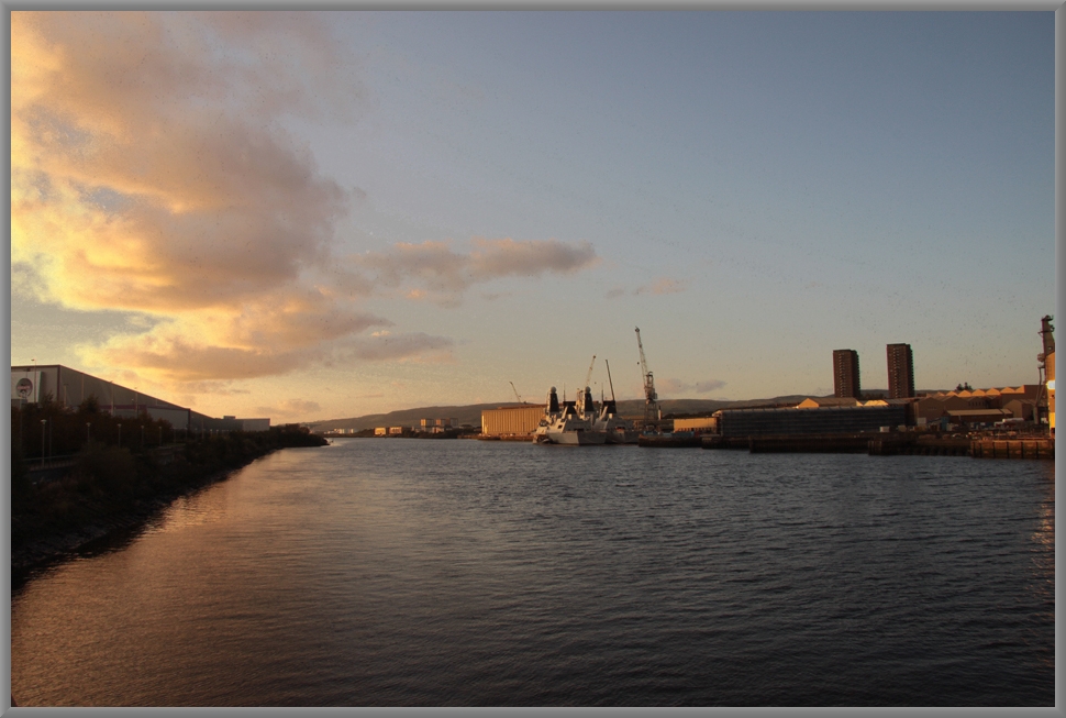 Abendstimmung am River Clyde