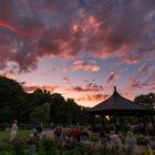 Abendstimmung am Rosenpavillon