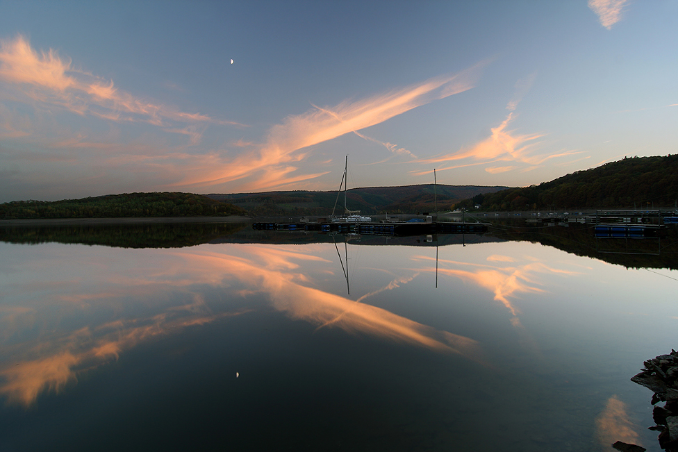 Abendstimmung am Rursee