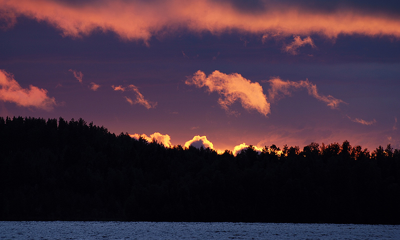 Abendstimmung am Ryökäsvesi