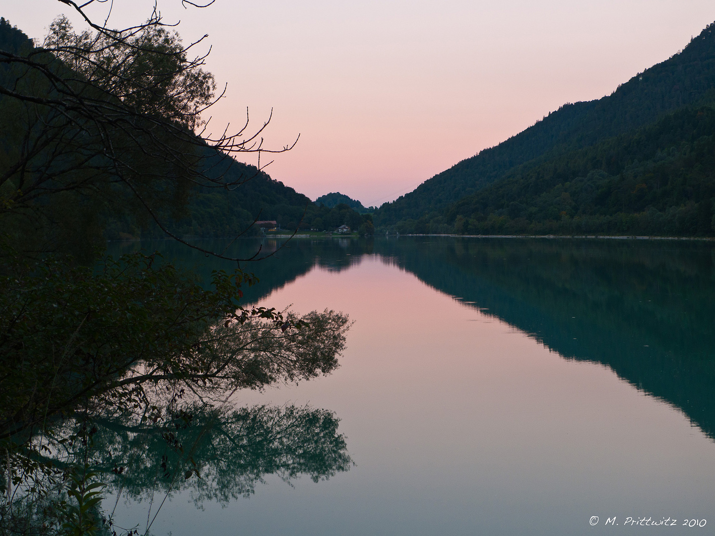 Abendstimmung am Saalachsee bei Bad Reichenhall