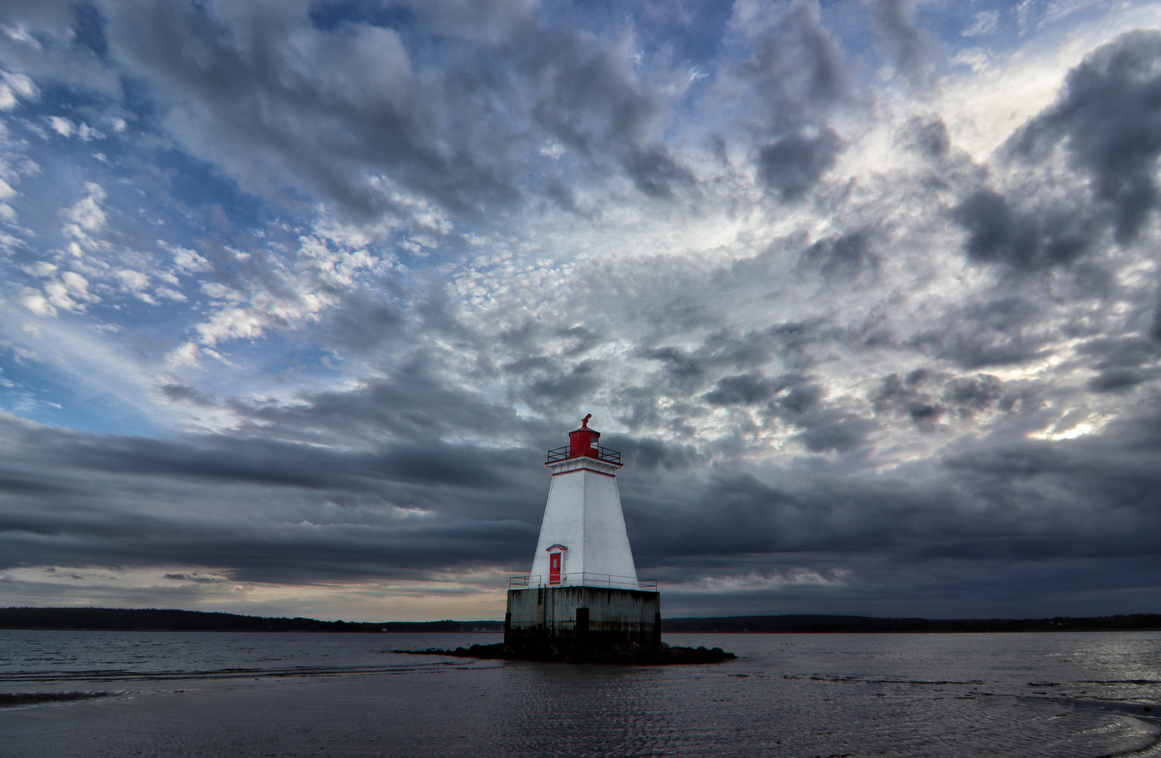 Abendstimmung am Sandy Point Lighthouse