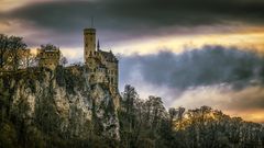 Abendstimmung am Schloss Lichtenstein 