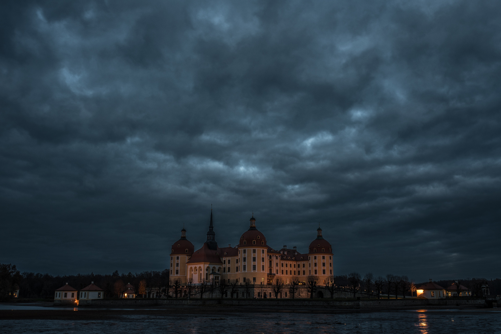 Abendstimmung am Schloss Moritzburg