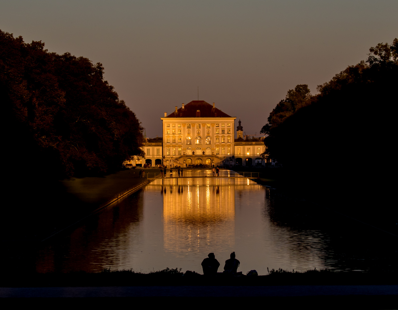 Abendstimmung am Schloss Nymphenburg