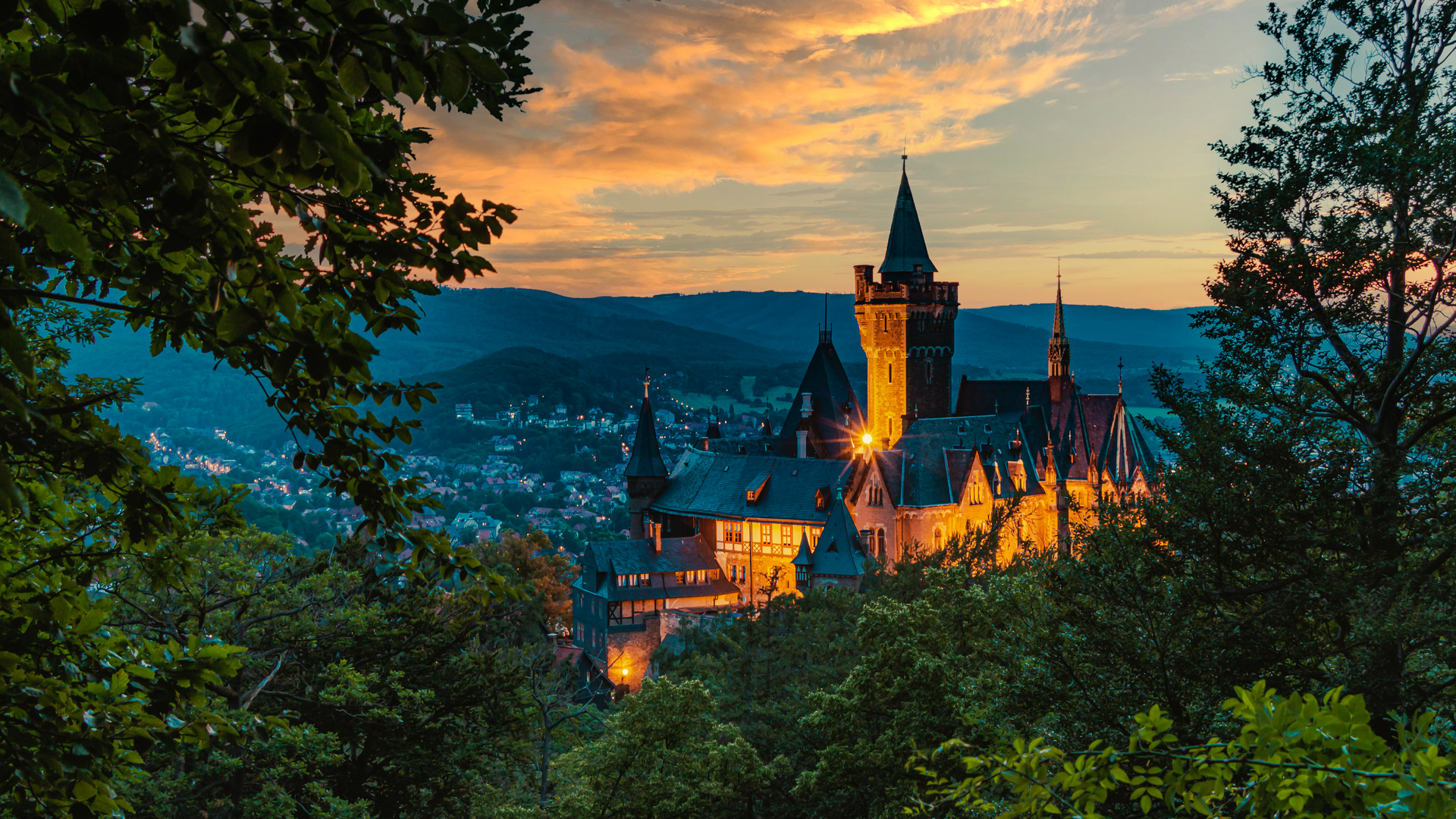 Abendstimmung am Schloss Wernigerode