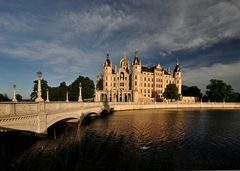 Abendstimmung am  Schweriner Schloß 